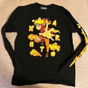 Naruto ripple junction medium long sleeve black top